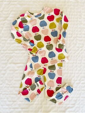 Baby Gap Organic Pajama Set • Apples • 2 Years